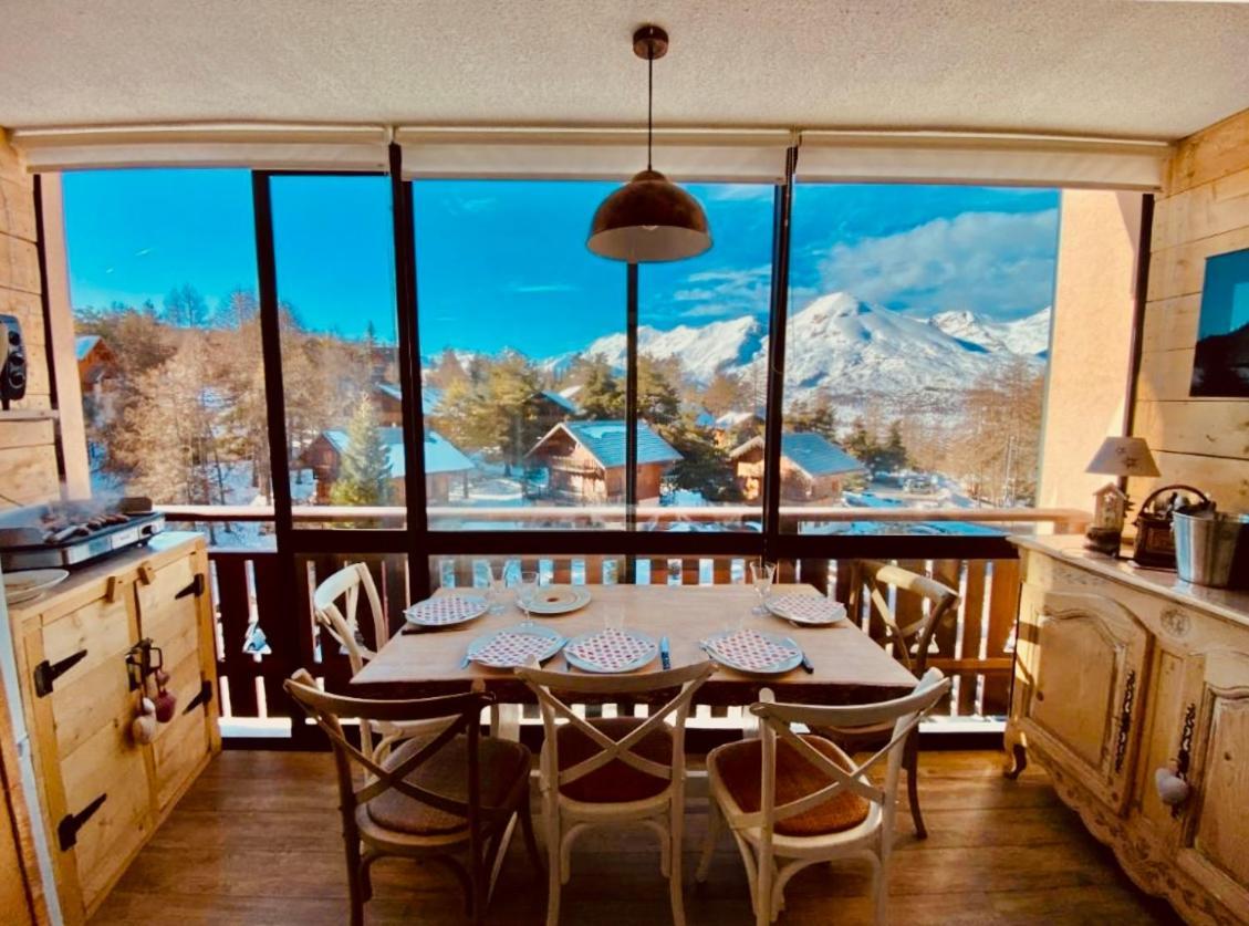 Apartament La Joue Du Loup, Aux Pieds Des Pistes Et Vue Sur Montagnes Zewnętrze zdjęcie